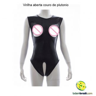 Virilha aberta couro de plutonio