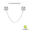Par de grampos parafuso com corrente