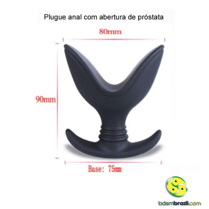 Plugue anal com abertura de próstata