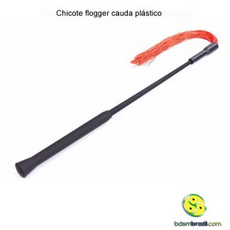 Chicote flogger cauda plástico