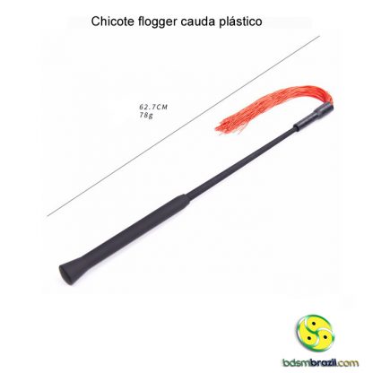 Chicote flogger cauda plástico