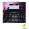 Folha de cama PVC preto