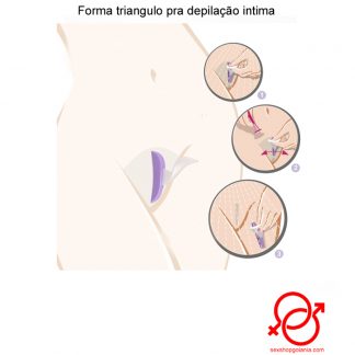 Forma triangulo pra depilação intima