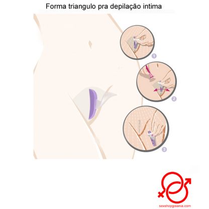 Forma triangulo pra depilação intima