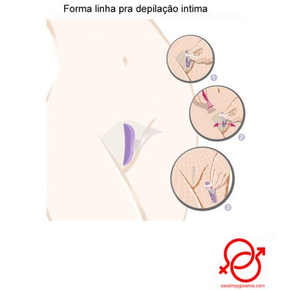 Forma linha pra depilação intima