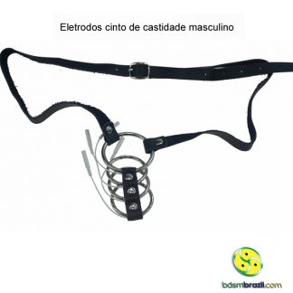 Eletrodos cinto de castidade masculino