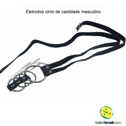 Eletrodos cinto de castidade masculino