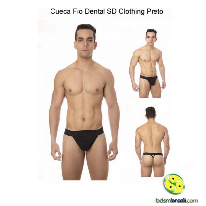 Cueca Fio Dental SD Clothing Preto