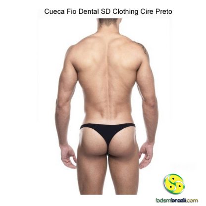 Cueca Fio Dental SD Clothing Cire Preto