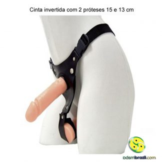 Cinta invertida com 2 próteses 15 e 13 cm