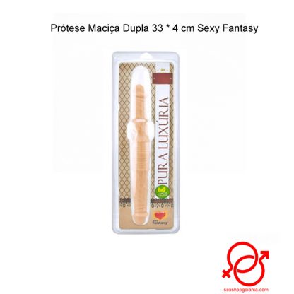 Prótese Maciça Dupla 33 * 4 cm Sexy Fantasy