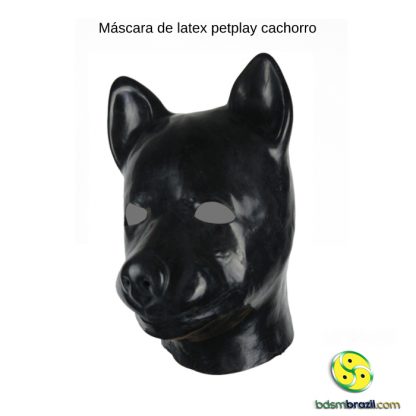 Máscara de latex petplay cachorro