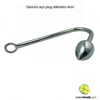 Gancho aço plug diâmetro 4cm