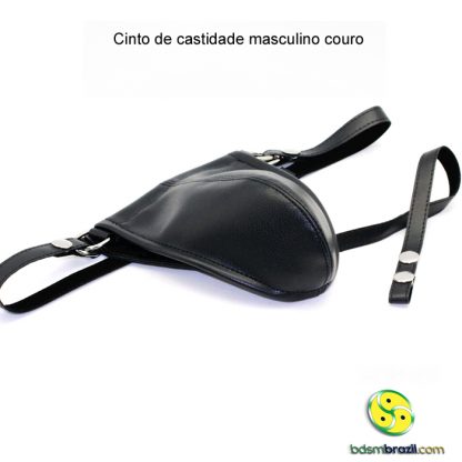 Cinto de castidade masculino couro