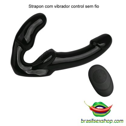 Strapon com vibrador control sem fio