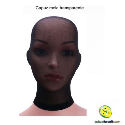 Capuz meia transparente