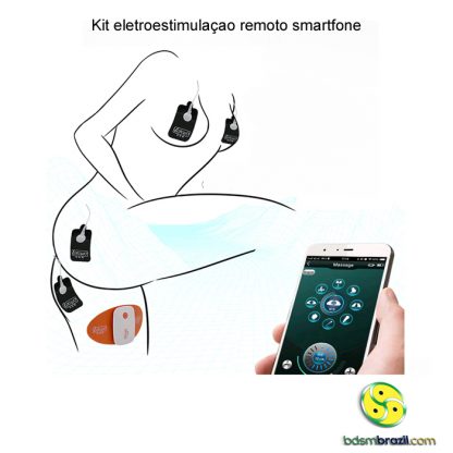 Kit eletroestimulação remoto smartphone