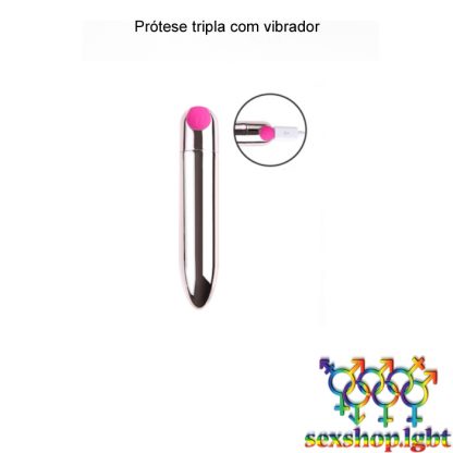 Protese triplo com vibrador