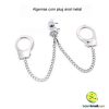 Algemas com plug anal metal - Image 5