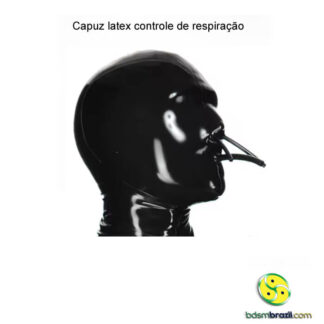 Capuz latex controle de respiração