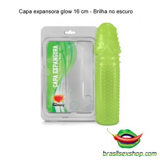 Capa expansora glow 16 cm - Brilha no escuro