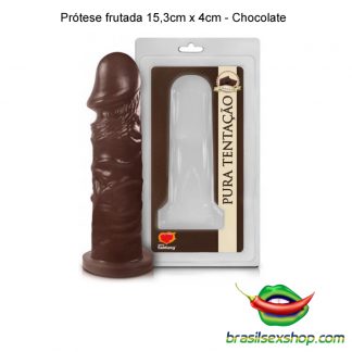 Prótese frutada 15,3cm x 4cm - Chocolate