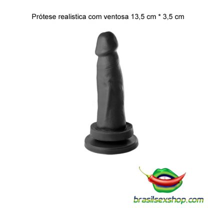 Prótese realistica com ventosa 13,5 cm * 3,5 cm