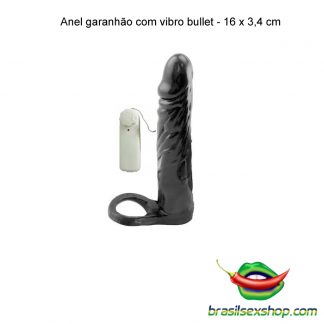 Anel vibrador com prótese 16 cm * 3,4 cm