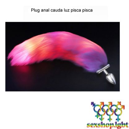 Plug anal cauda luz pisca pisca