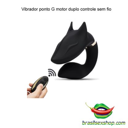 Vibrador ponto G motor duplo controle sem fio