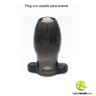 Plug Oco vazado para enema