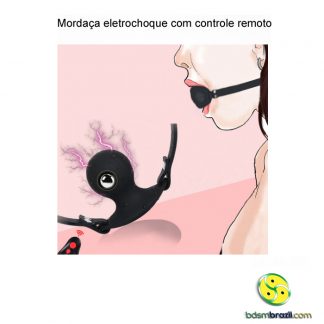 Mordaça eletrochoque com controle remoto