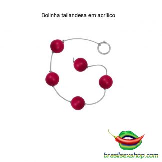 Bolinha tailandesa em acrílico