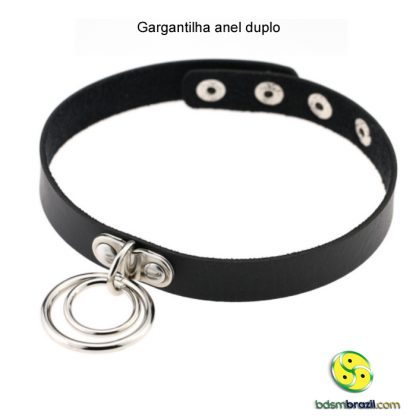 Gargantilha anel duplo