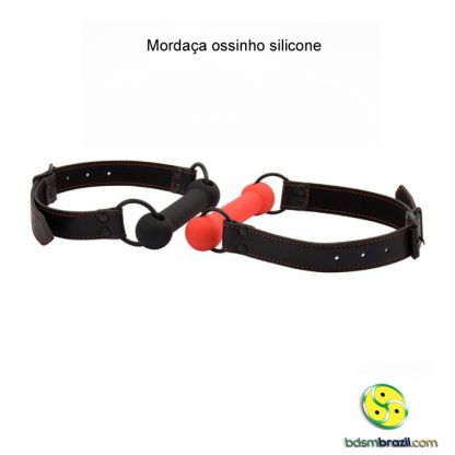 Mordaça ossinho silicone