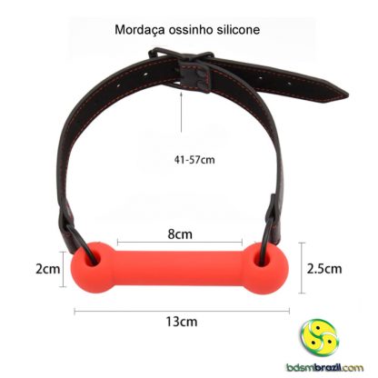 Mordaça ossinho silicone