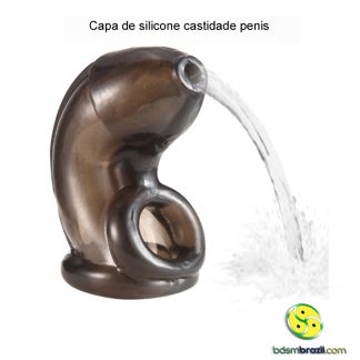 Capa de silicone castidade penis