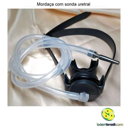 Mordaça com sonda uretral