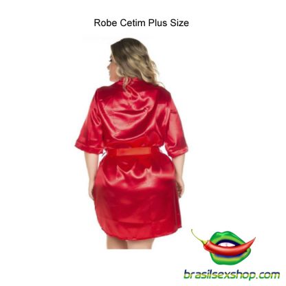 Robe Cetim Plus Size