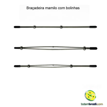 Braçadeira mamilo com bolinhas