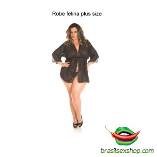 Robe felina plus size