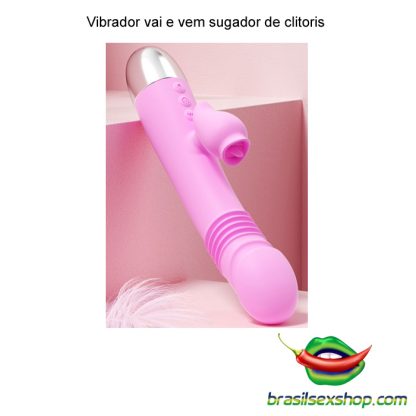 Vibrador vai e vem sugador de clitoris