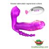 Vibrador estimulador vaginal anal e clitoris