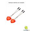 Grampos mamilos com corações - Image 6