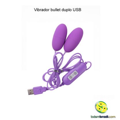 Vibrador bullet duplo USB