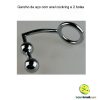 Gancho de aço com anel cockring e 2 bolas - Imagem 5