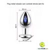Plug metal vibrador com controle remoto sem fio - Image 2