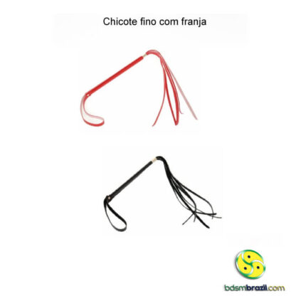 Chicote fino com franja