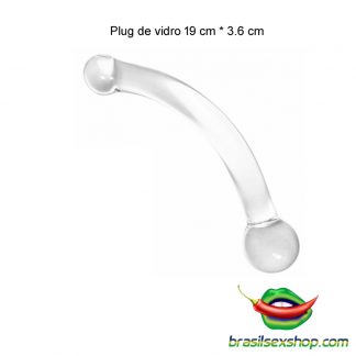 Plug de vidro 19 cm * 3.6 cm