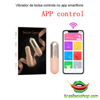 Vibrador de bolsa controle no app smartfone